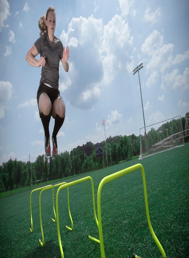 FitFix Agility Training Hurdles for Speed & Coordination - Ideal for Field Drills & Kids' Occupational Therapy! Set of 3 Hurdles in 6, 9, 12 Inch Heights (3, Round Shaped, 15 Inches Height) - Image 3