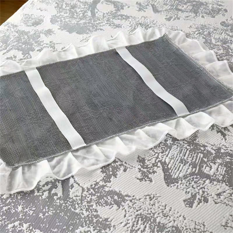 MWNAGO Massage Table Skirt with Hole, Beauty Massage Table Cover,Spa Thickened Massage Linens, Massage Fitted Sheet, Massage Face Rest Cover with Hole,Sutiable for 75"X31.5" (Gray) - Image 5