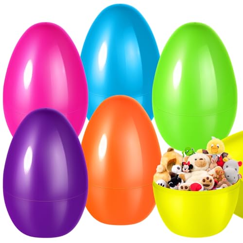 Shemira 12PCS Jumbo Large Easter Eggs 10 Plastic Eggs for Easter Egg Hunt Fillable Eggs Bulk Empty Easter Eggs for Filling Treats Basket Stuffers Fillers Easter Party Favor - Image 1