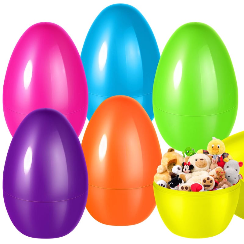 Shemira 12PCS Jumbo Large Easter Eggs 10 Plastic Eggs for Easter Egg Hunt Fillable Eggs Bulk Empty Easter Eggs for Filling Treats Basket Stuffers Fillers Easter Party Favor - Image 3