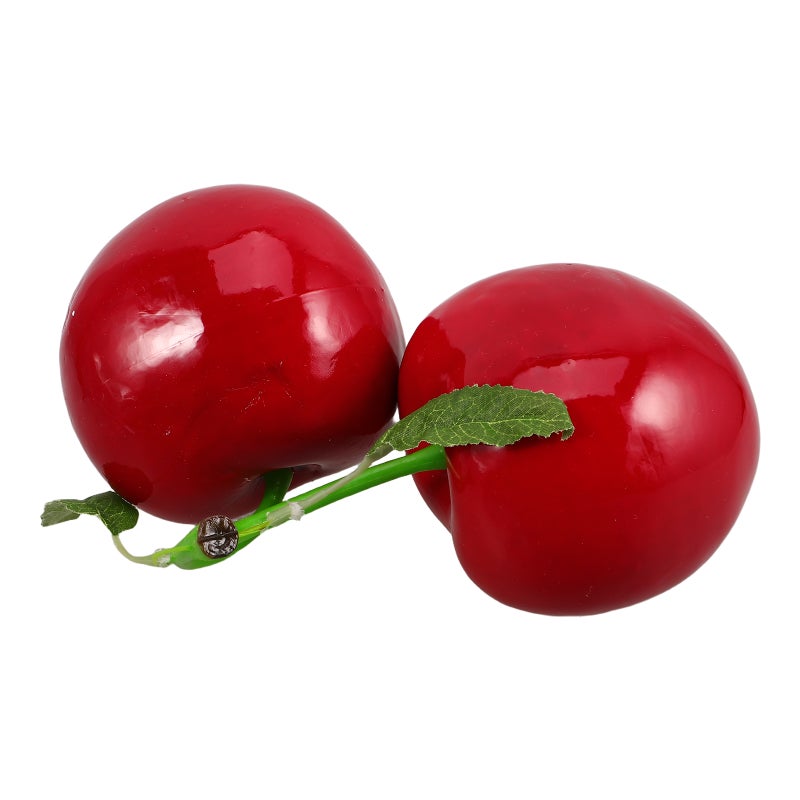 Artificial Cherry Fruit Decor Simulation Food Model Lifelike Fake Ornament Kitchen Home Party Decoration Desk Ornament Photography Prop - Image 3