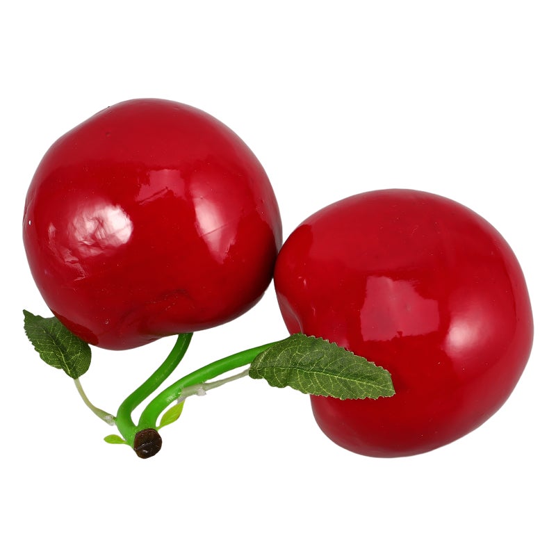Artificial Cherry Fruit Decor Simulation Food Model Lifelike Fake Ornament Kitchen Home Party Decoration Desk Ornament Photography Prop - Image 4
