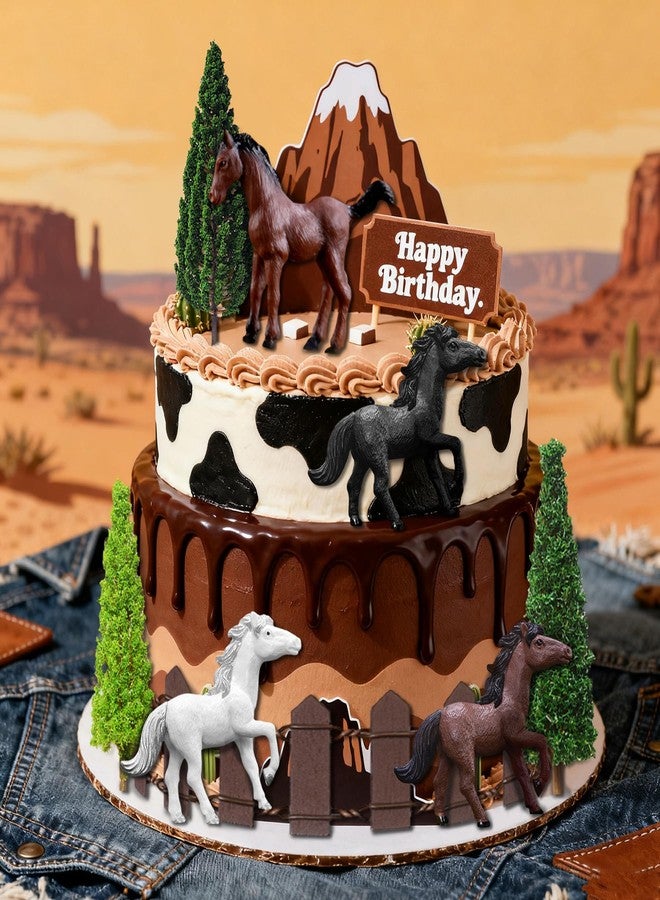 LAST HOE DOWN Horse Cake Topper Cowboy Cake Toppers Horse Birthday Decorations - Image 4