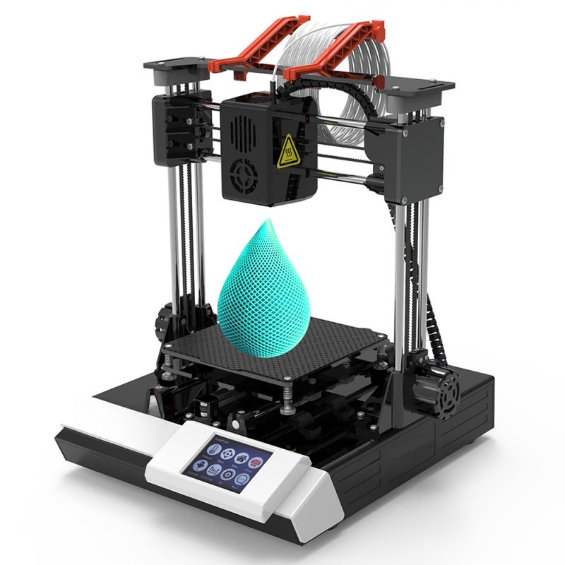 Mini 3D Printer: 100x100x100mm Build Size, Strong Compatibility - 2.4" Touchscreen & Detachable Platform, Fast Heating for Kids, Beginners, Home Small Projects - Image 1