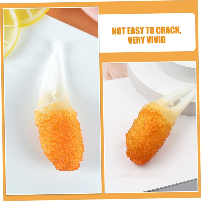3Pcs Artificial Fried Shrimp Tempura Food Models Kitchen Photography Display Decor - Image 5