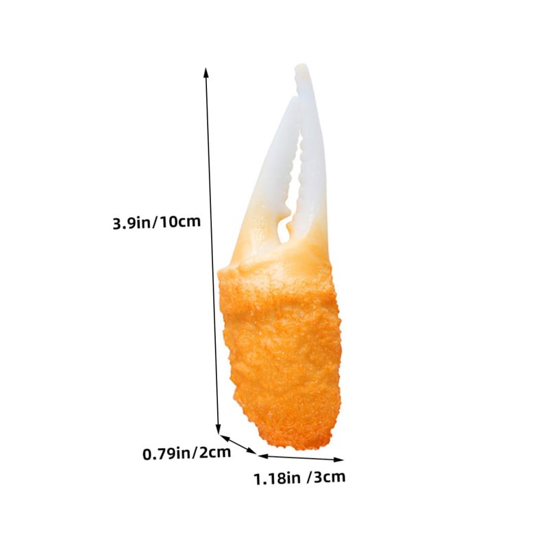 3Pcs Artificial Fried Shrimp Tempura Food Models Kitchen Photography Display Decor - Image 3