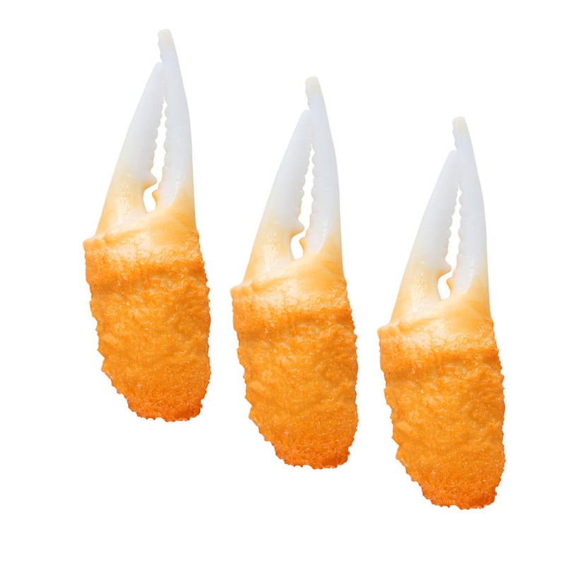 3Pcs Artificial Fried Shrimp Tempura Food Models Kitchen Photography Display Decor - Image 2