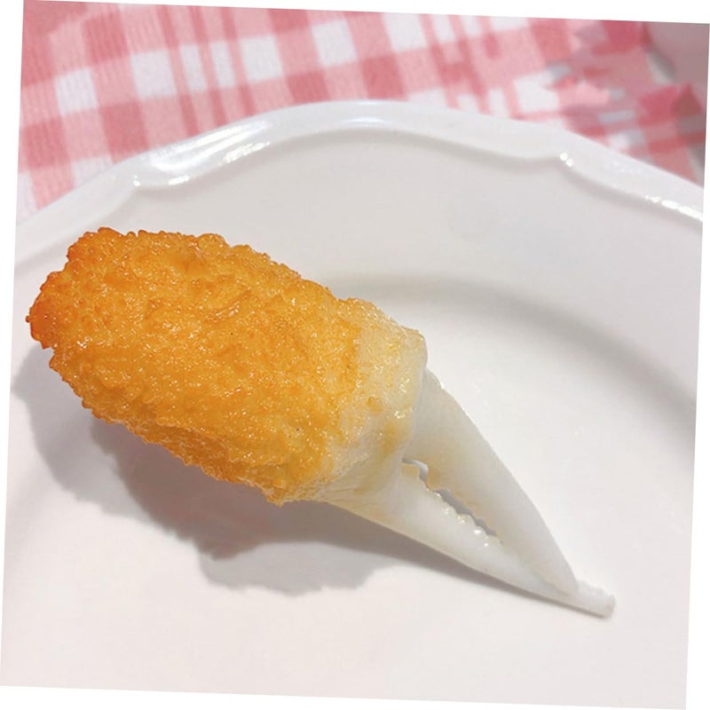 3Pcs Artificial Fried Shrimp Tempura Food Models Kitchen Photography Display Decor - Image 4