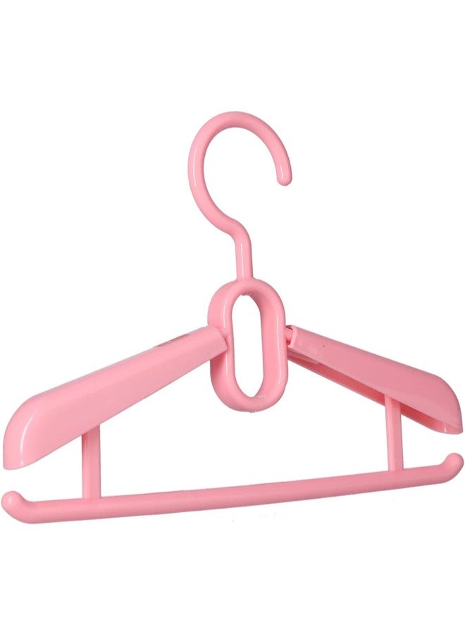 klarako Clothes Hanger 6Pcs Retractable Clothes Storage Hanger Jacket Pants Shirt Dress Drying Rack for Balcony(Pink) - Image 3