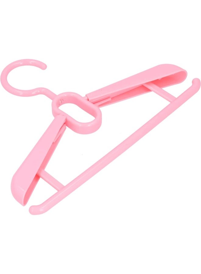 klarako Clothes Hanger 6Pcs Retractable Clothes Storage Hanger Jacket Pants Shirt Dress Drying Rack for Balcony(Pink) - Image 5