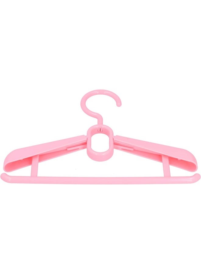 klarako Clothes Hanger 6Pcs Retractable Clothes Storage Hanger Jacket Pants Shirt Dress Drying Rack for Balcony(Pink) - Image 2