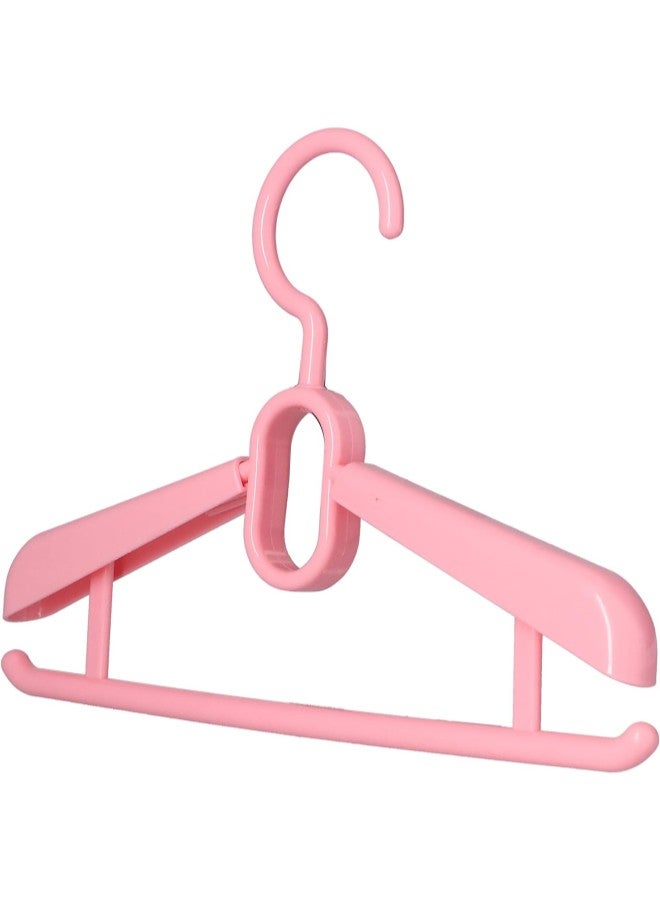 klarako Clothes Hanger 6Pcs Retractable Clothes Storage Hanger Jacket Pants Shirt Dress Drying Rack for Balcony(Pink) - Image 4
