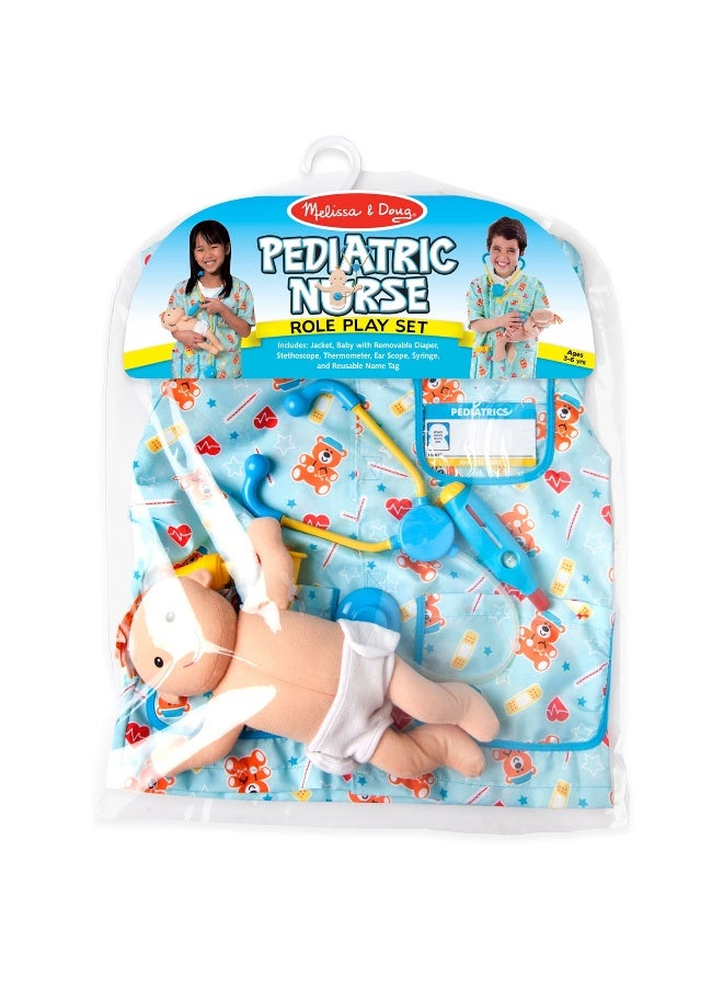 Melissa & Doug Pediatric Nurse Role Play Costume Set - Image 1