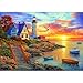 MINIWAN Lighthouse Sunset 500 Piece Puzzles for Adults Colorful Coastal Scene with Boats Jigsaw Puzzles 500 Pieces Seaside Landscape Family Puzzle Challenging Family Puzzle Games Gift for Adults 21x15 - Image 2