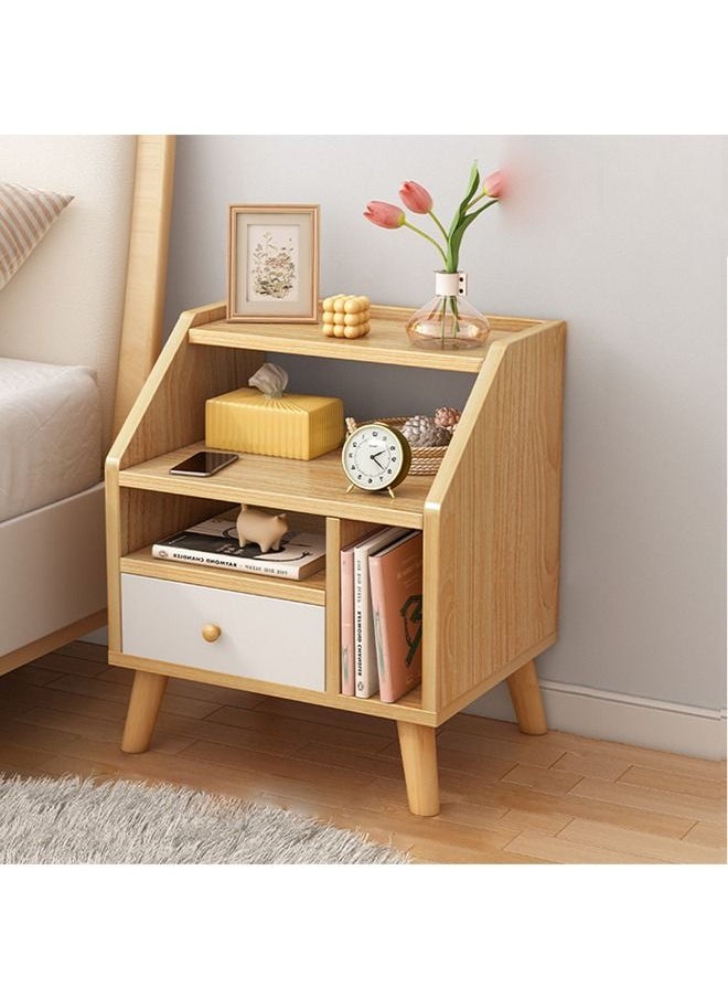 keke - Home Bedside Storage Cabinet With Drawer And Shelf - Image 1