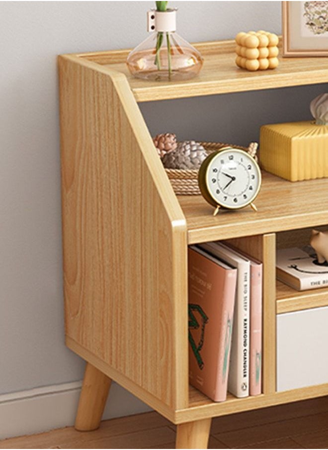 keke - Home Bedside Storage Cabinet With Drawer And Shelf - Image 1