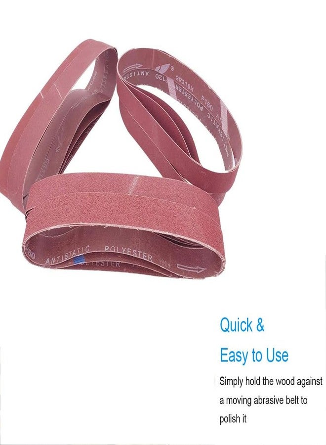 Sackorange 18 Pack 1-1/2 x 30 Inch Sanding Belts for Pipe Tube Polisher Sander- 3 Each of 60 80 120 150 240 400 Grit Aluminum Oxide Sander Belts (1-1/2" x 30") - Image 5