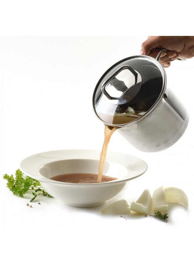 Norpro 8 Cup Multi Pot with Straining Lid, 1.9 Liter, Silver