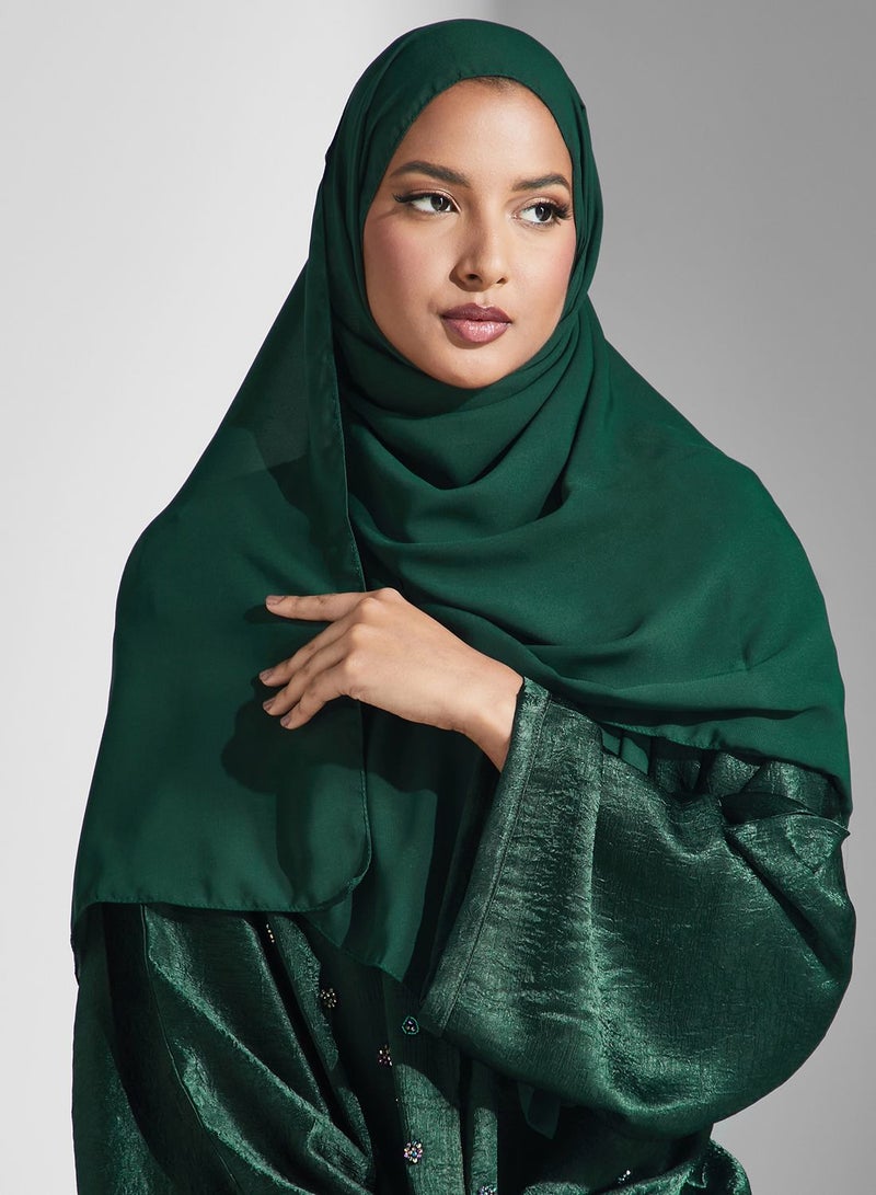 آرا عباية بياقة على شكل حرف  مزينة بالزهور - Image 4