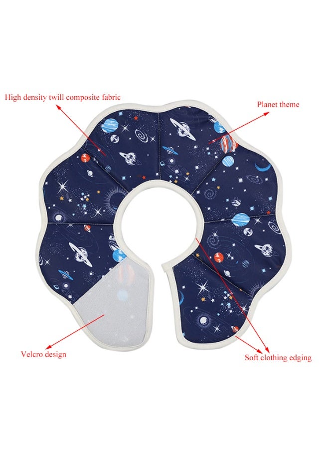 Soft Cat Cone  (M） Adjustable Recovery Collar After Surgery, Prevents Licking Injuries, Protects Cat Neck Cone, Suitable For Comfortable Pets Such As Cats And Dogs Elizabeth Collar (Small Size) M (7.4-9.8 inches) is suitable for pets weighing 7-15 pounds，Blue - Image 2