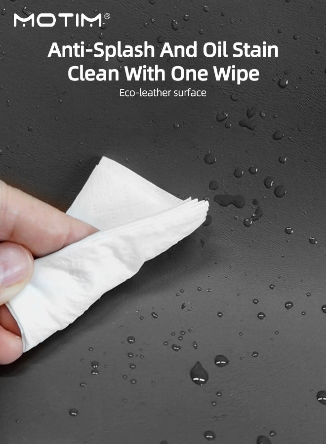 Motim 2Pcs/Set 15.6 Leather Laptop Sleeve, Waterproof Laptop Bag Carrying Case Compatible with HP, Dell, Acer Aspire, Asus Notebook with Laptop Sleeve - Image 5