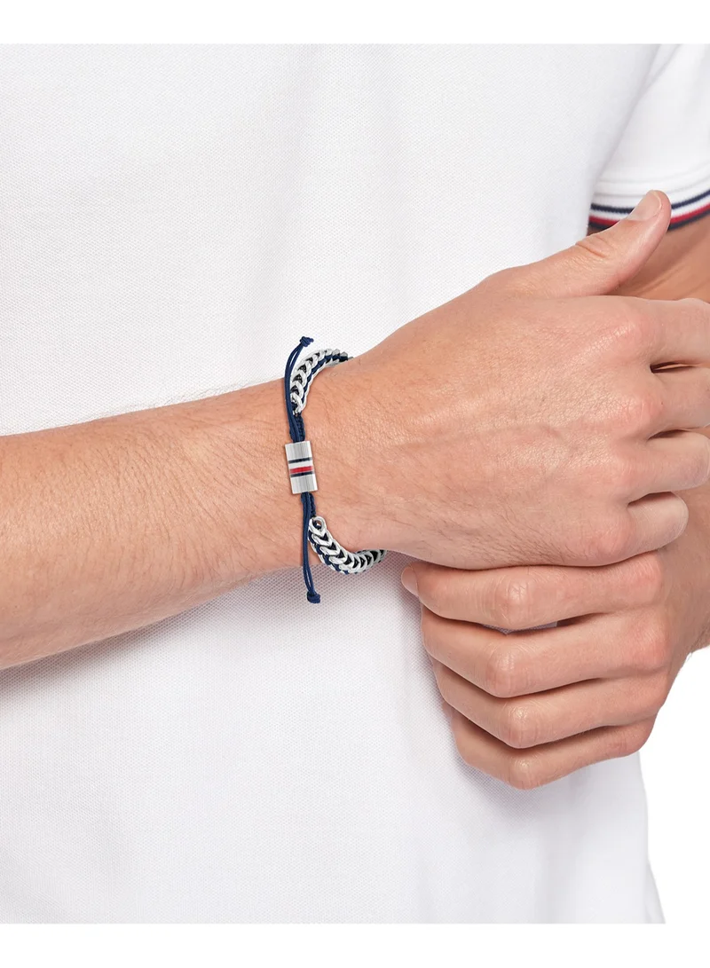 تومي هيلفيغر Tommy Hilfiger Men's Navy Rope bracelets - 2790511