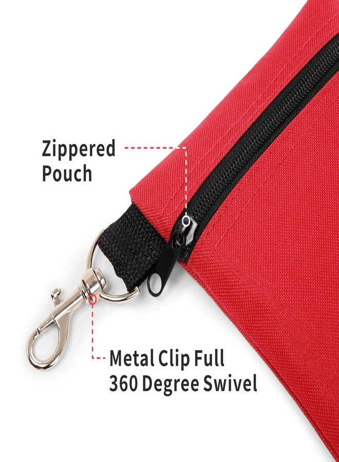 BuyAgain Golf Tee Pouch, 5.62 X 6.87 Inch Professional Zipper Golf Tee/Ball Pouch Bag With Metal Lobster Claw Clip. - Image 4