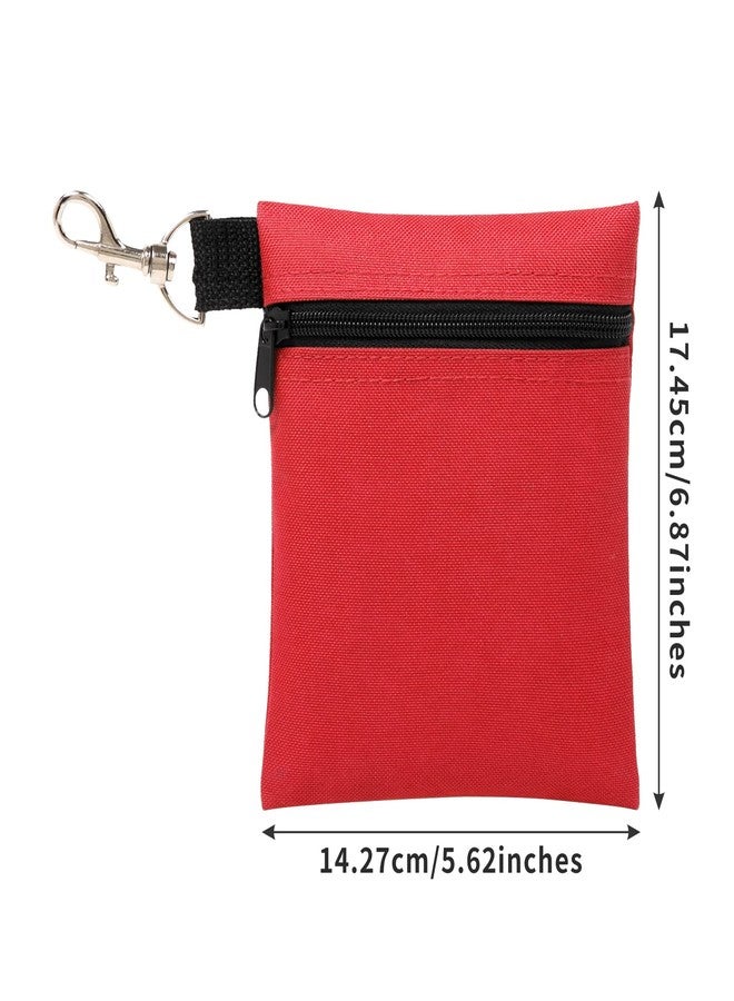 BuyAgain Golf Tee Pouch, 5.62 X 6.87 Inch Professional Zipper Golf Tee/Ball Pouch Bag With Metal Lobster Claw Clip. - Image 2