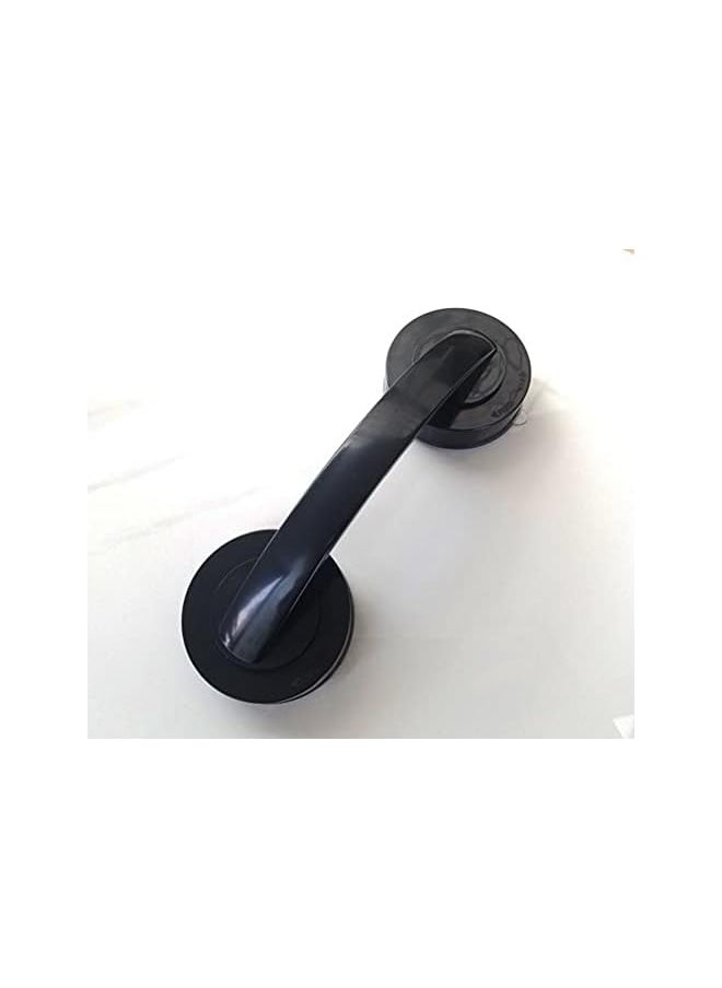 PROMASS - promass Powerful Suction Cup Glass Mirror Door Handle, Refrigerator Drawer Bathroom Suction Cup Wall handrail, Bathtub Shower Handle Kitchen Drawer Cabinet Handle Suction Cup (Black Large) - Image 1