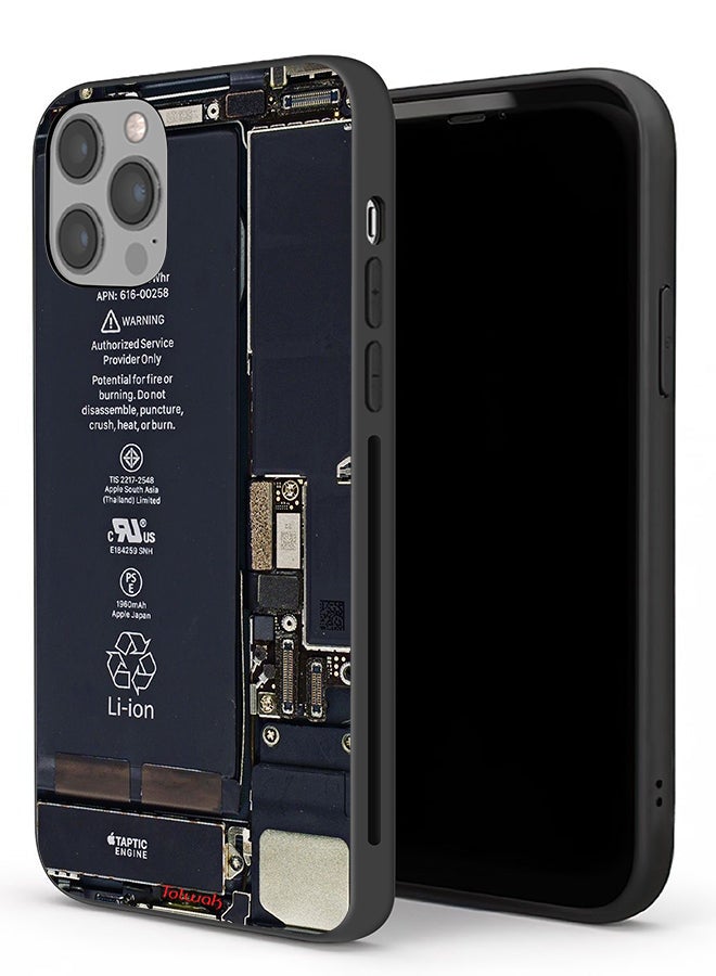 Tolwak Apple iPhone 12 Pro Max Protective Case Phone Circuit Pattern - Image 1