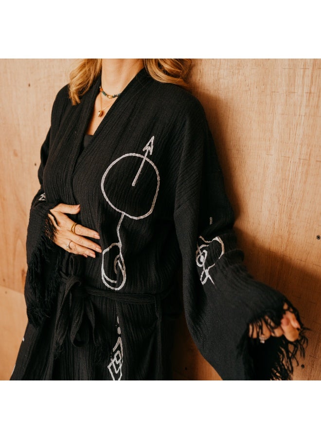 PAMUKME COTTON KAFTAN- SUN & MOON LOVE - Image 2