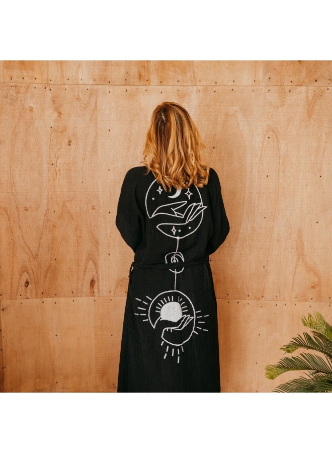 PAMUKME COTTON KAFTAN- SUN & MOON LOVE - Image 3