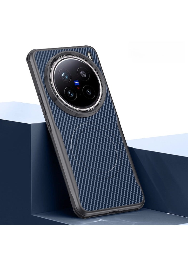 general Compatible with vivo X300 Pro Magnetic Phone Case Full-Coverage Shock-Resistant Protective Case MagSafe Compatible with Strong Magnetic Attachment