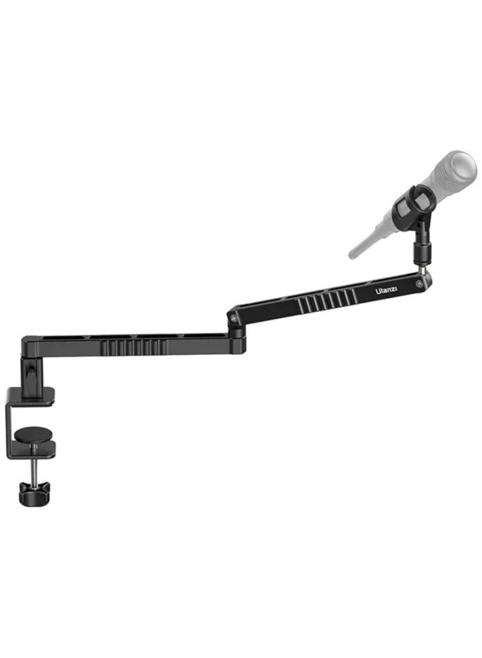 Ulanzi ULANZI LS26 Low Profile Microphone Boom Arm – Aluminum Desk-Mount Mic Stand with Hidden Cable Management, 1/4", 3/8", and 5/8" Thread Adapters – Ideal for Podcast, Streaming & Recording - Image 3