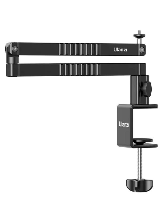 Ulanzi ULANZI LS26 Low Profile Microphone Boom Arm – Aluminum Desk-Mount Mic Stand with Hidden Cable Management, 1/4", 3/8", and 5/8" Thread Adapters – Ideal for Podcast, Streaming & Recording - Image 4