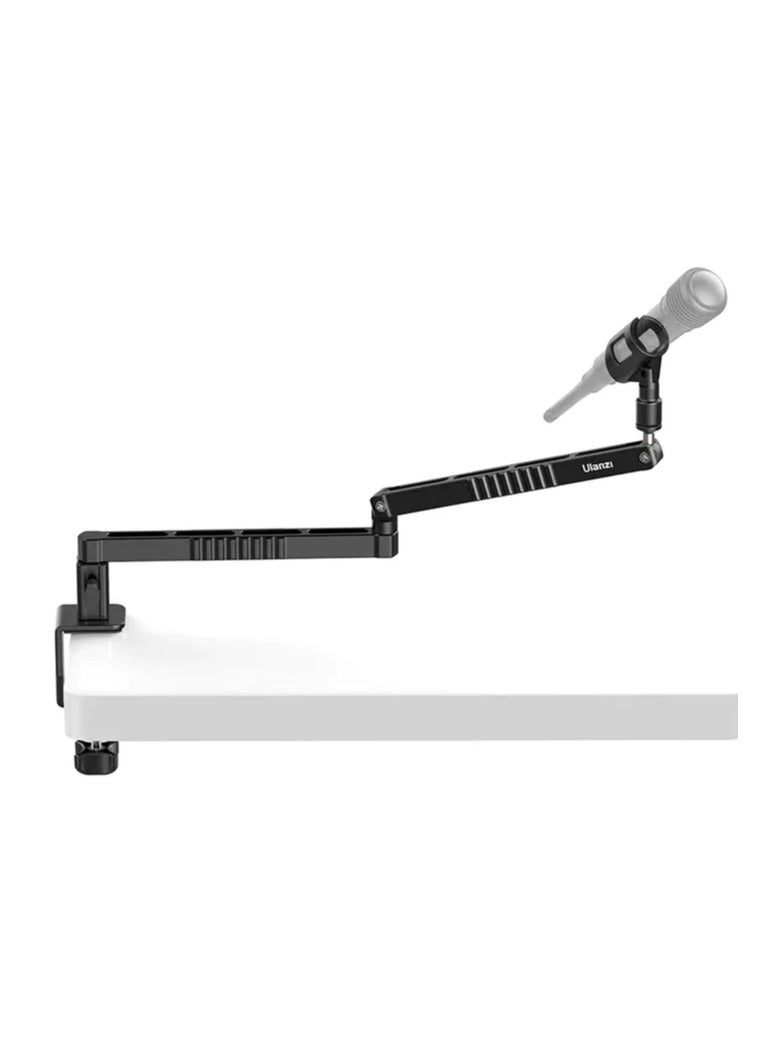 Ulanzi ULANZI LS26 Low Profile Microphone Boom Arm – Aluminum Desk-Mount Mic Stand with Hidden Cable Management, 1/4", 3/8", and 5/8" Thread Adapters – Ideal for Podcast, Streaming & Recording - Image 2