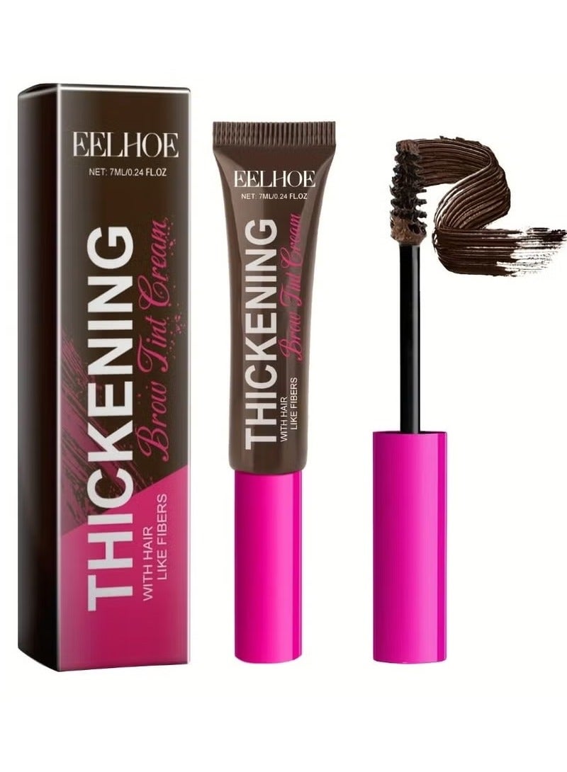 EELHOE Fiber Brow Dye Series, Natural Makeup, Color, Water Resistance And Stereoscopic Eyebrow Makeup - Image 1