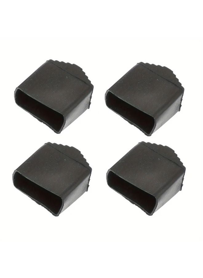 4pcs Heavy Duty Anti Slip Ladder Foot Covers Protective Rubber Feet Pads - Image 1