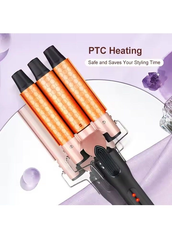 Interchangeable styler 6-in-1 clip-on curling iron, anti-perm curling iron, professional LCD curling iron, set - Image 4
