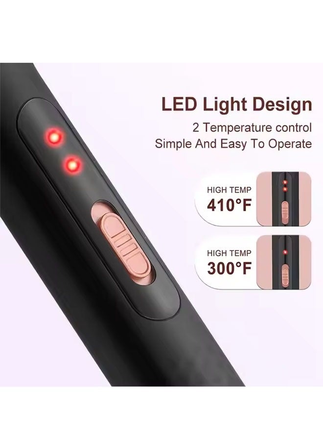 Interchangeable styler 6-in-1 clip-on curling iron, anti-perm curling iron, professional LCD curling iron, set - Image 3