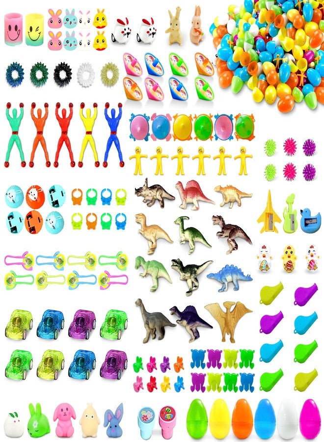 LINAYE 336 PCS Prefilled Easter Eggs Bulk with Toys Inside - 168 Packs Pre Filled Stuffed Eggs with 168 Party Favors for Easter Egg Hunt, Gifts, Basket Stuffers, Party Favors for Kids - Image 1
