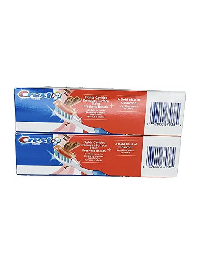 Crest Crest Plus Complete + Whitening Cinnamon Rush Expressions 5.4 oz 2 Boxes  - Image 2