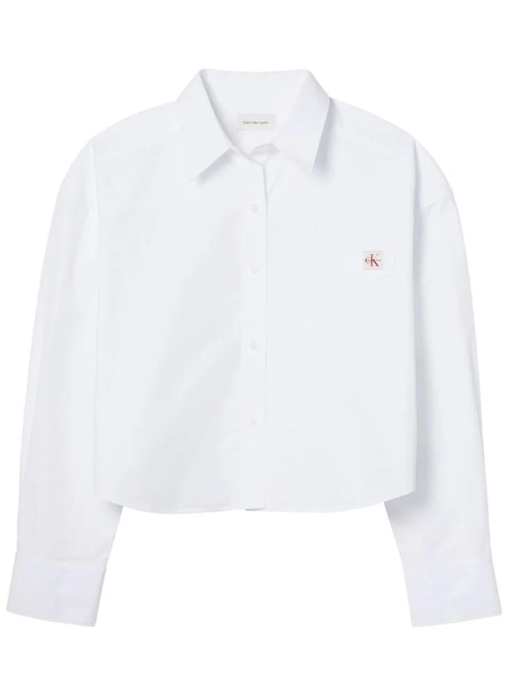 Calvin Klein Jeans  Cotton Poplin Relaxed Shirt for Women | Best Price UAE