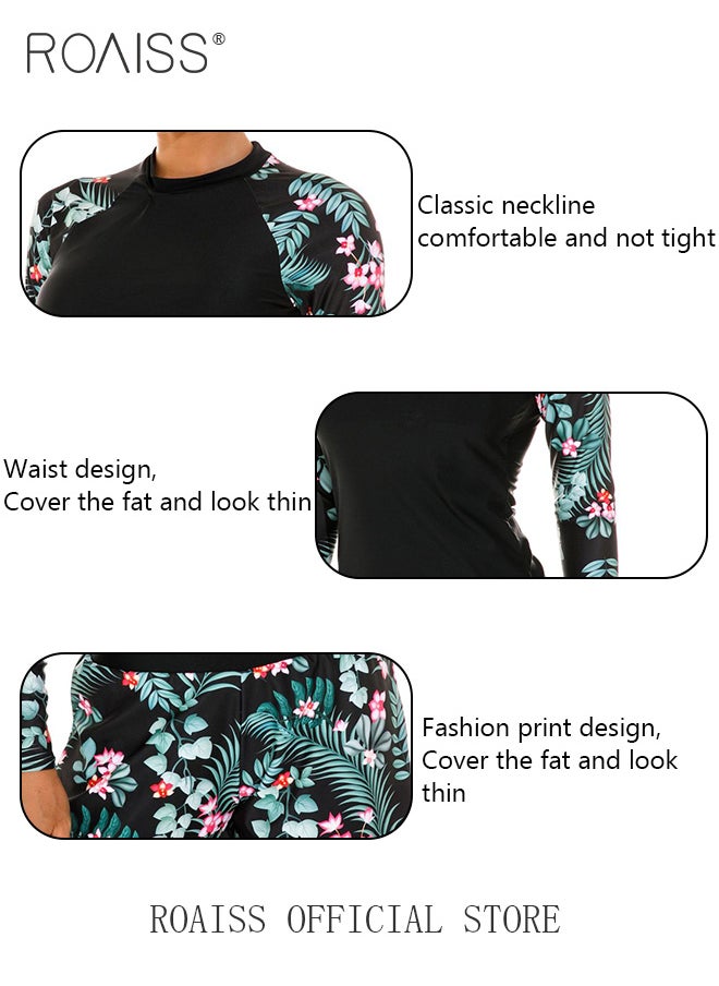 Women One Piece Swimsuit with Boxer Shorts Fashionable Print Design One Piece Beach Suit Women Long Sleeved Sun Protection Surfing Wetsuit - pzsku/ZA231E1FE2758BE37C0D5Z/45/_/1697682815/6f74b22a-9ae2-4840-9d33-150c3a4f9a45