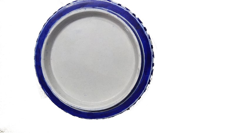 Shiv Kripa Blue Pottery Ceramic Studio Pottery Serving Bowl Set Olive Royal Blue Color for Snacks, Cereal, Serving Dessert | Microwave and Dishwasher Safe Bowls - Image 4