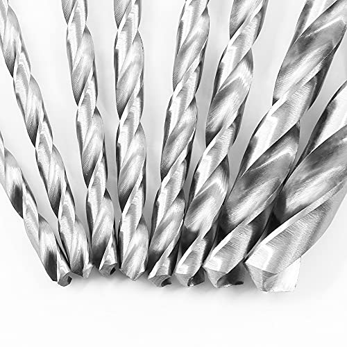 Murtenze 8Pcs 200mm Extra Long Twist Drill Bit Set, High-Speed Steel Straight Shank Twist Drill Bit for Wood Plastic and Aluminum(4/4.2/4.5/5/ 5.2/6/ 8/ 10mm) - Image 5