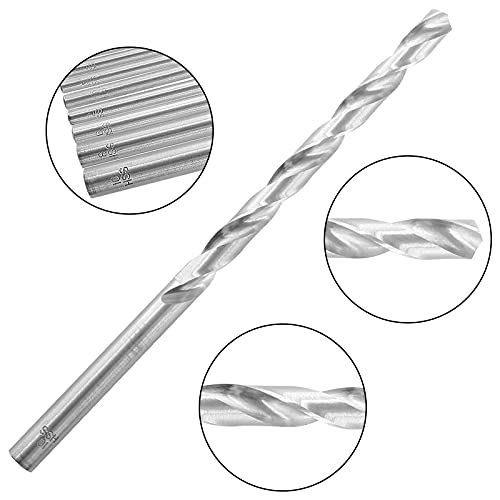 Murtenze 8Pcs 200mm Extra Long Twist Drill Bit Set, High-Speed Steel Straight Shank Twist Drill Bit for Wood Plastic and Aluminum(4/4.2/4.5/5/ 5.2/6/ 8/ 10mm) - Image 4