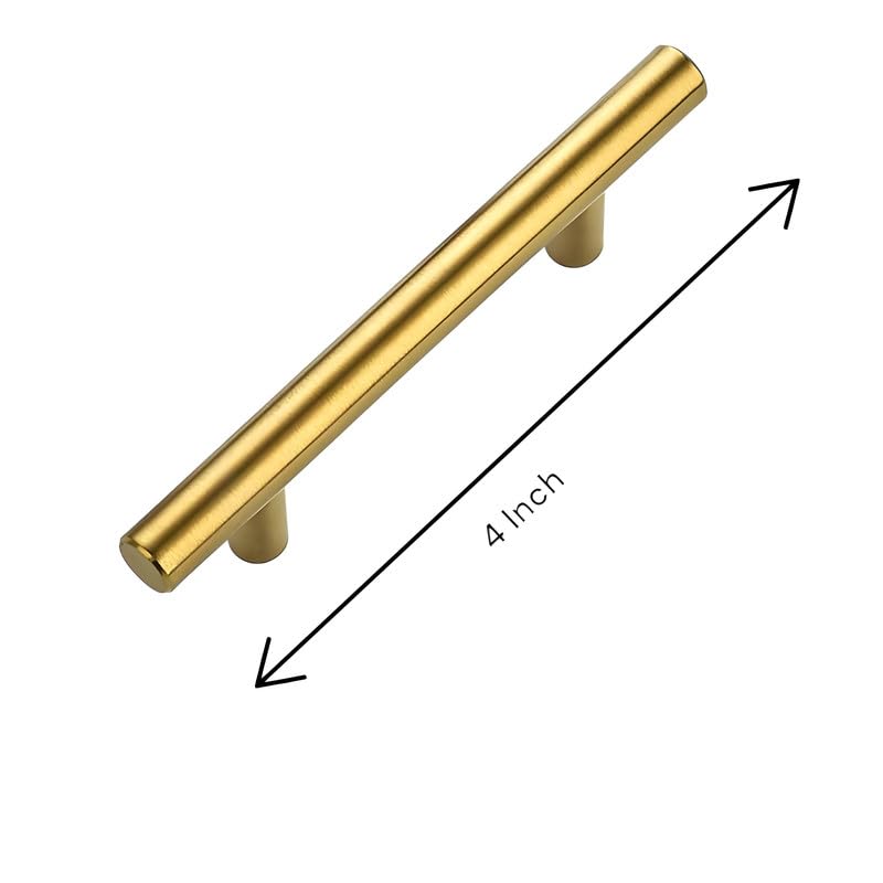 ELITONE 4 inch Stainless Steel H Type Cabinet Handle Pull for Kitchen and Wooden Furniture DoorsDrawersCupboardPack of 4Antique - Image 3