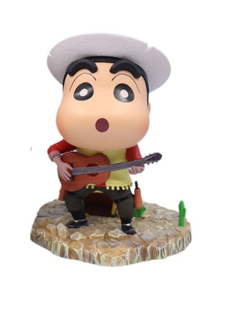 Anime Characters Series Playing Guitar Figure, Desktop Decoration (15cm)  - Image 1