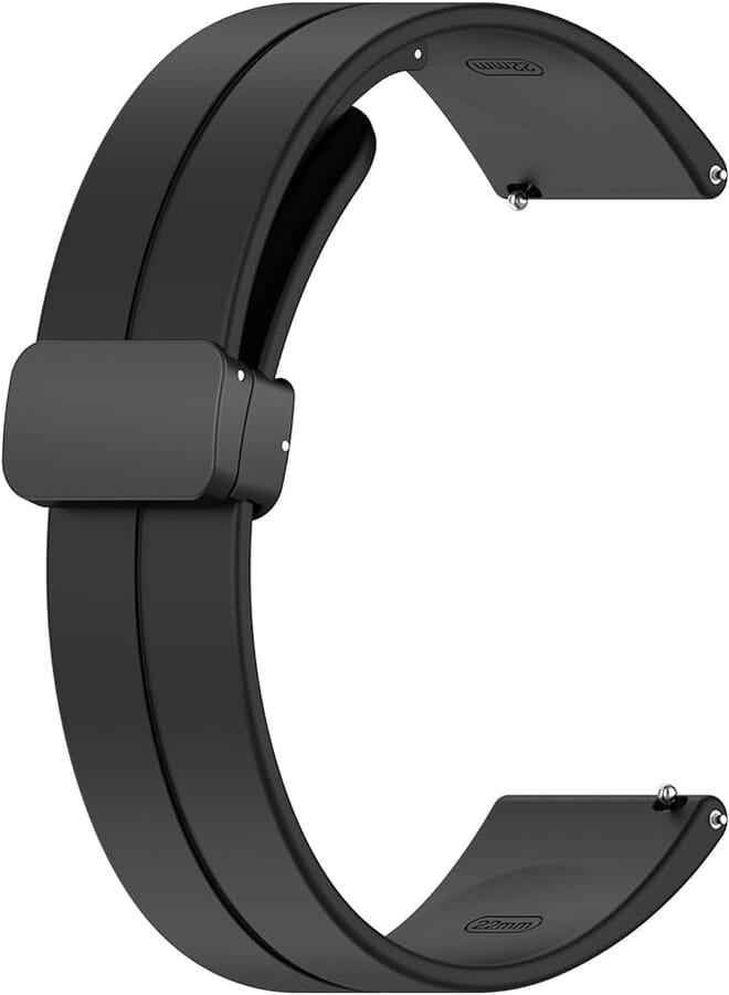 Disscool Replacement Wrist Bands Compatible with Huawei Watch 4/4 Pro, 22mm Adjustable Soft Silicone Wrist Strap with Quick Release for Man Women(Black Buckle)